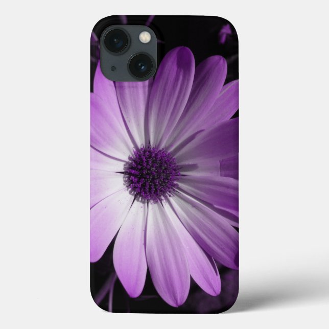 Lila Daisy Flower iphone case (Baksida)