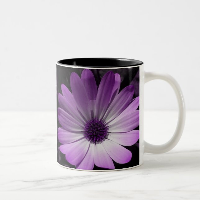 Lila Daisy Flower Mugg (Höger)