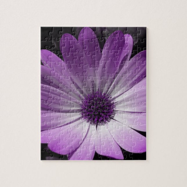 Lila Daisy Flower Puzzle Pussel (Vertikal)