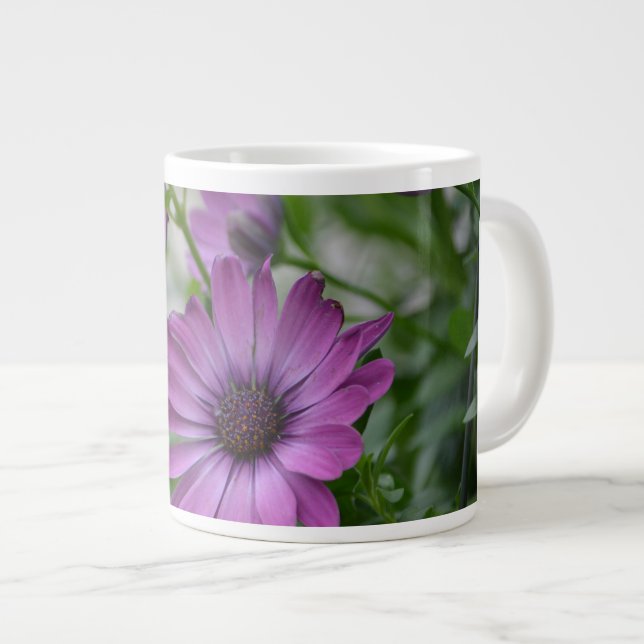 Lila Daisy Jumbo Mugg (Framsida höger)