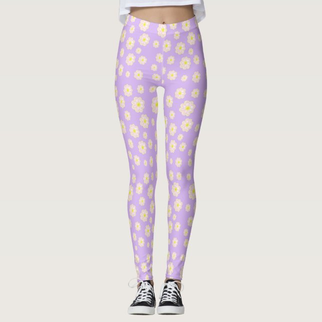 Lila Daisy Leggings (Framsida)