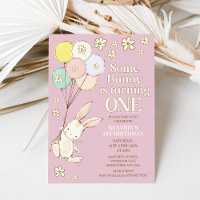 Lila Daisy lite bunny Turning 1:a födelsedag