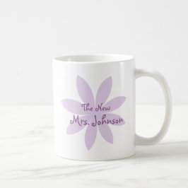 Lila Daisy Möhippa blomma Kaffemugg