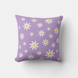 Lila Daisy Pillow Kudde
