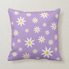 Lila Daisy Pillow Kudde