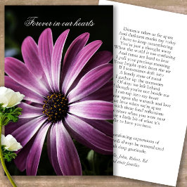 Lila- Daisy- Prayer Sympathy Cards Visitkort