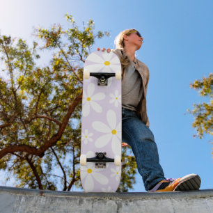 Lila Daisy Skateboard Mönster