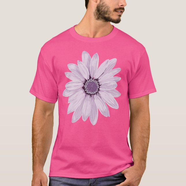 Lila Daisy T Shirt (Framsida)