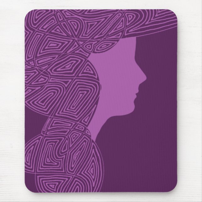 Lila Dam Mousepad Musmatta (Framsidan)
