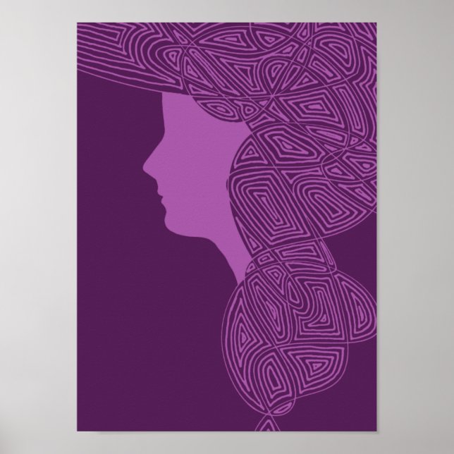 Lila Dam Poster (Framsidan)