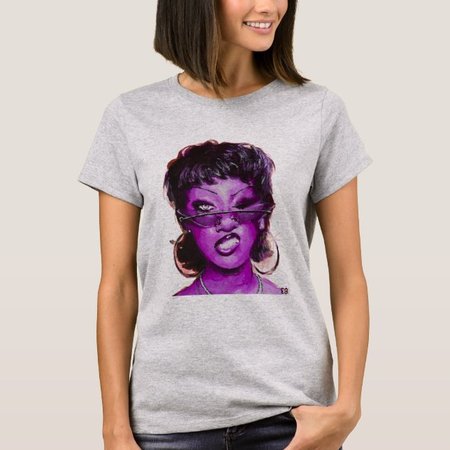 Lila Dam T Shirt (Framsida)