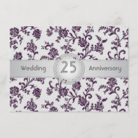 Lila Damask-blommor, 25-års bröllopsjubileum