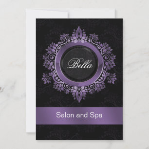 lila Damask Business - tackkort Tack Kort