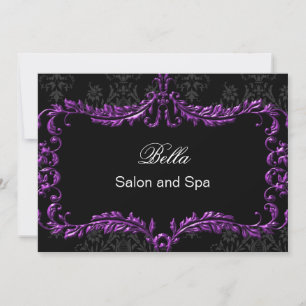 lila Damask Business - tackkort Tack Kort