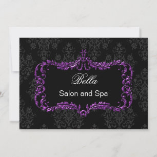 lila Damask Business - tackkort Tack Kort