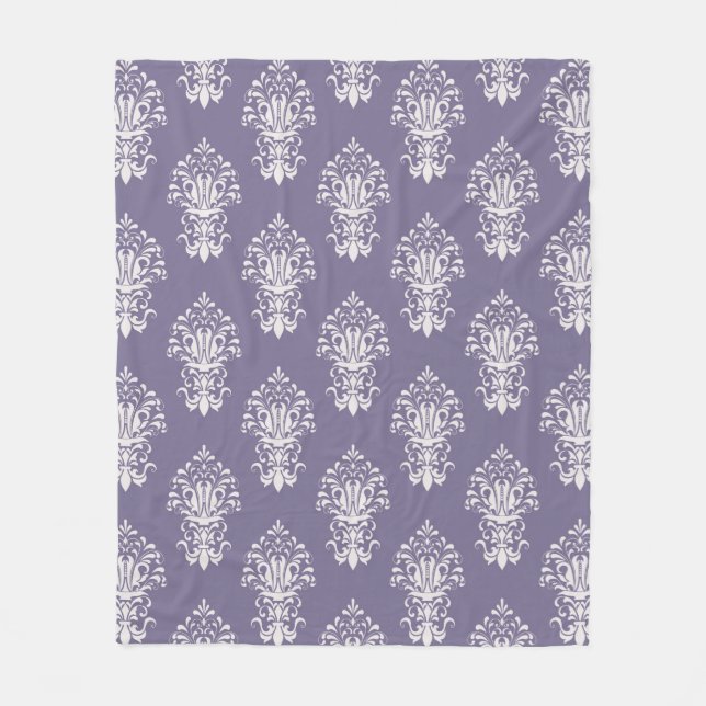 Lila Damask Fleece Blanket (Framsidan)