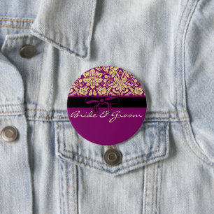 Lila Damask Knapp