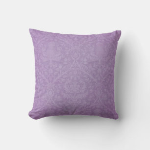 Lila Damask Pattern Dekorativ kudde