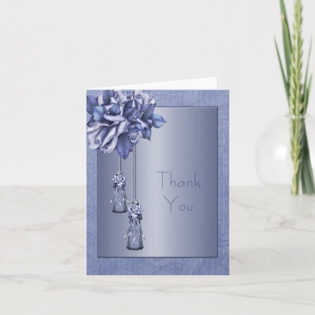 Lila Damask Ro tackkort (Framsida)