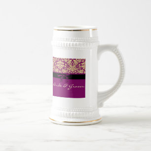 Lila Damask Sejdel