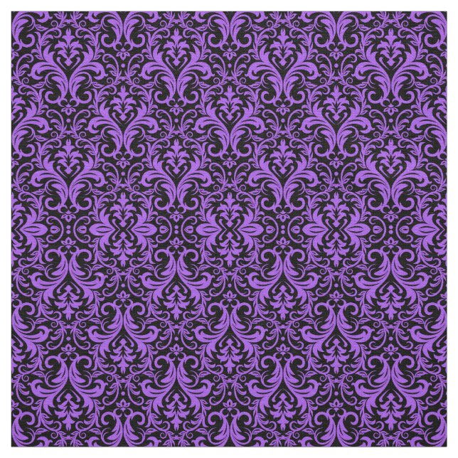 Lila Damask Tyg (Prov)