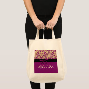 Lila Damask Tygkasse