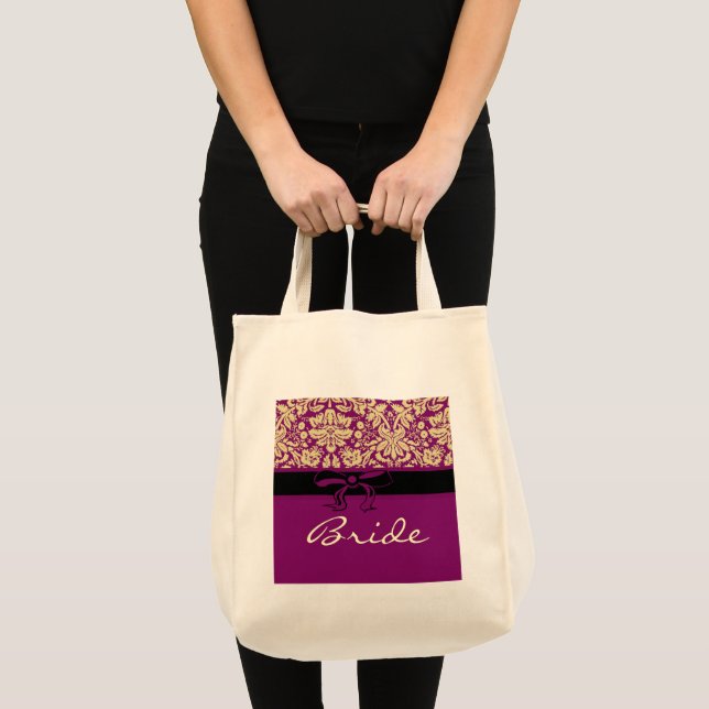 Lila Damask Tygkasse (Framsida (produkt))