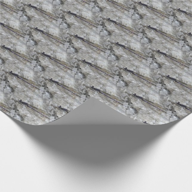 Lila Damselfly Nature Mönster   Presentpapper (Hörn)