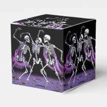 Lila Dancing Skeletons Gothic Bröllop