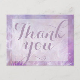 Lila Dandelion Tack för ditt postkort Vykort