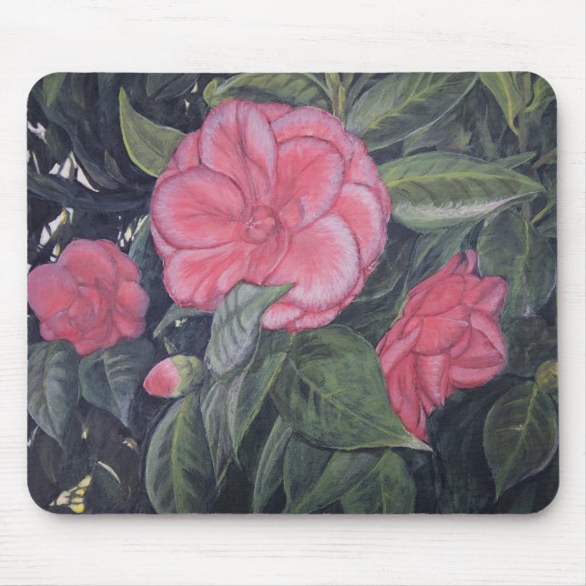 Lila Dawn Camellia Mousepad Musmatta (Framsidan)