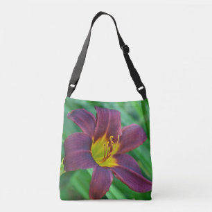 Lila Daylily Axelväska