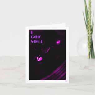 Lila Decks I Har Soul Text Sticker Kort