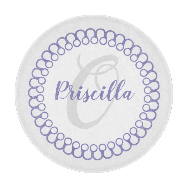 Lila Decorage Circle Monogram (Framsidan)