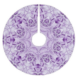 Lila Decorative jul Helgdag Träd Skirt Julgransmatta Borstad Polyester