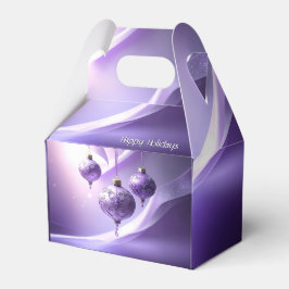 Lila dekorativ julgranskula presentbox presentaskar