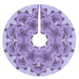 Lila dekorativ julgranstav julgransmatta borstad polyester