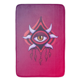 Lila Demon Öga - Gothic Occult Art Badrumsmatta