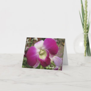 Lila Dendrobium Orchid - tackkort
