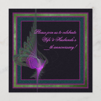 Lila Dervish Abstrakt Art Inbjudningar