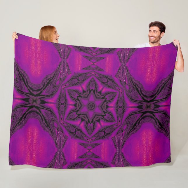 Lila Desert Sång 15 Fleecefilt (På plats)