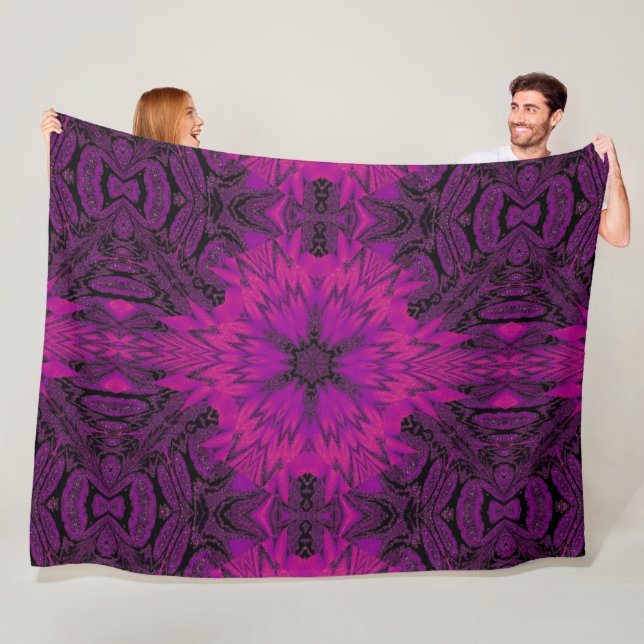 Lila Desert Sång 42 Fleecefilt (På plats)