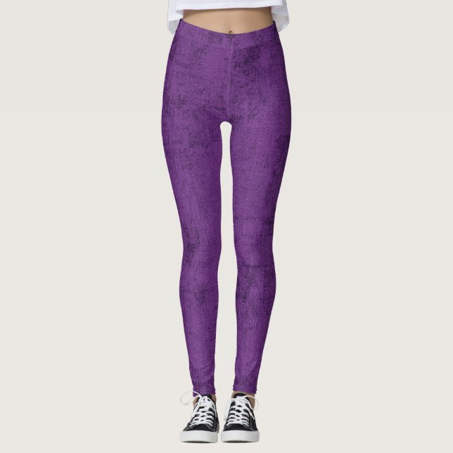 Lila Designer Women's Leggings (Framsida)