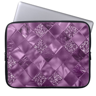 LILA DIAMANT GLÄNS DIAMANT MÖNSTER LAPTOP FODRAL