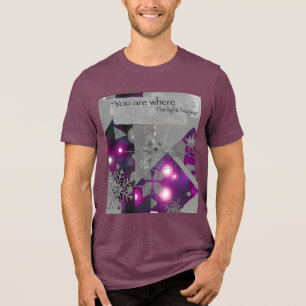 Lila Diamant Glödande T-Shirt