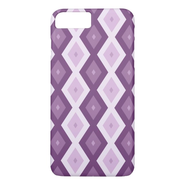 Lila diamant mönster Case-Mate iPhone skal (Baksida)
