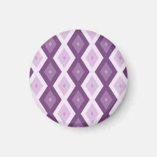 Lila diamant mönster magnet