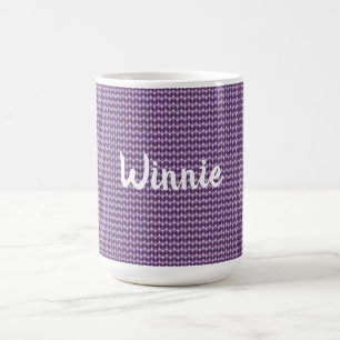 Lila diamanter kaffemugg