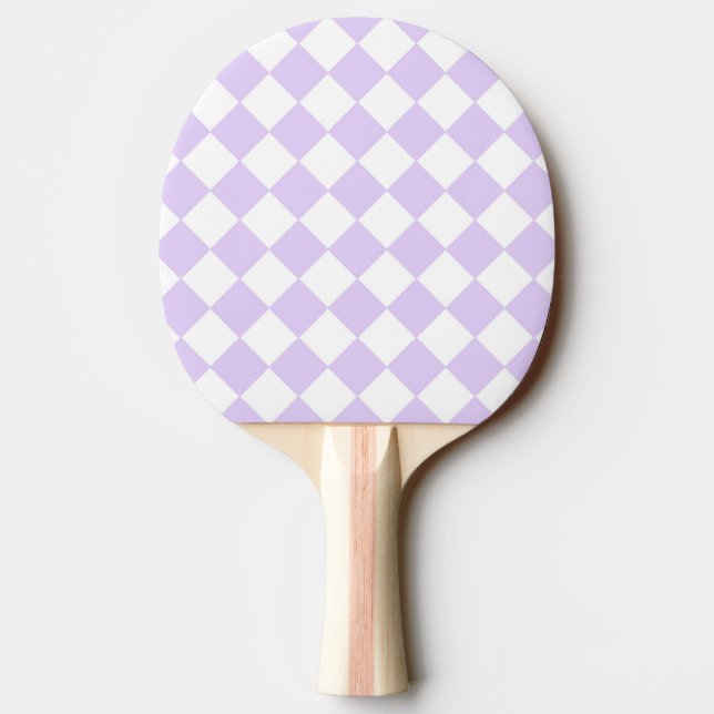 Lila Diamond Checkated mönster Pingisracket (Baksidan)