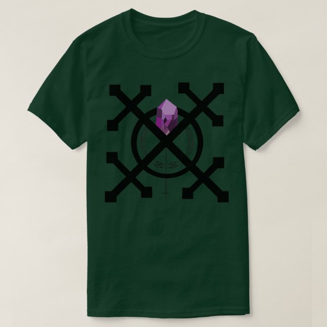 Lila Diamond Emblem T Shirt (Design framsida)